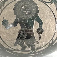 Vintage Native American Blackware Pottery by Norman Red Star Wi-Cahpe-Luza