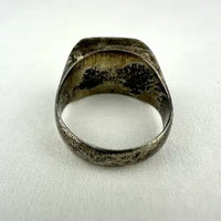 Vintage Native American Turquoise and Mother of Pearl Ring Size 9