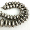 Vintage Navajo Silver Graduated Disc Necklace