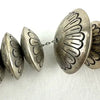 Vintage Navajo Silver Graduated Disc Necklace