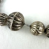 Vintage Navajo Silver Hogan Bead Necklace