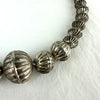 Vintage Navajo Silver Hogan Bead Necklace