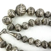 Vintage Navajo Silver Hogan Bead Necklace