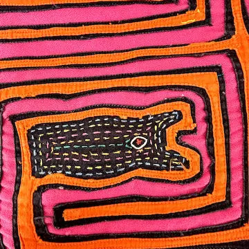 Vintage Pair of Kuna Tribe Mola Pillow Cases