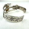 Vintage Peruvian 18k Gold and Silver Cuff Bracelet