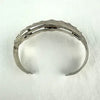 Vintage Peruvian 18k Gold and Silver Cuff Bracelet