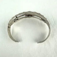 Vintage Peruvian 18k Gold and Silver Cuff Bracelet