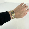 Vintage Peruvian 18k Gold and Silver Cuff Bracelet