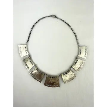 Vintage Peruvian Storyteller Necklace in Sterling Silver