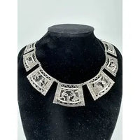 Vintage Peruvian Storyteller Necklace in Sterling Silver