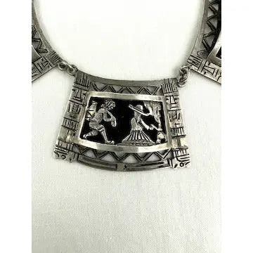 Vintage Peruvian Storyteller Necklace in Sterling Silver