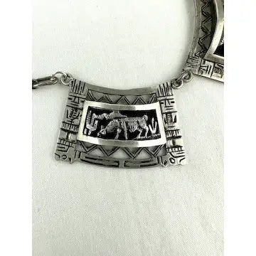 Vintage Peruvian Storyteller Necklace in Sterling Silver