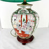 Vintage Porcelain Chinese Famille Rose Medallion Table Lamp