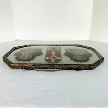 Vintage Religious Convex Bubble Wall Plaque