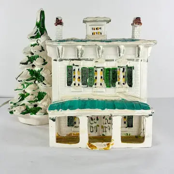 Vintage Retired Dept 56 Original Snow Village Mansion
