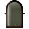 Vintage Round Top Wood Framed Mirror