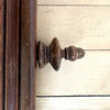 Vintage Round Top Wood Framed Mirror