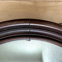 Vintage Round Top Wood Framed Mirror