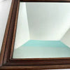 Vintage Round Top Wood Framed Mirror