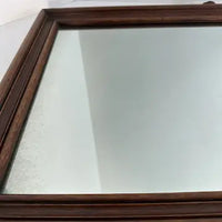 Vintage Round Top Wood Framed Mirror
