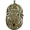 Vintage Silver Scarab Pendant with Heiroglyphs