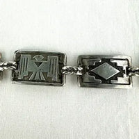 Vintage Silver Thunderbird Link Bracelet