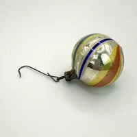Vintage Small German Bimini Striped Ornament