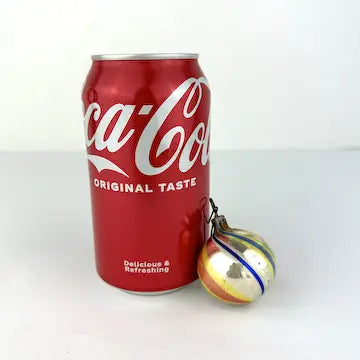Vintage Small German Bimini Striped Ornament