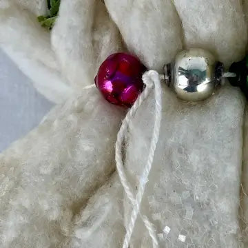 Vintage Spun Cotton Santa by Trissy Crenshaw