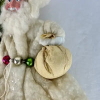 Vintage Spun Cotton Santa by Trissy Crenshaw