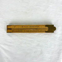 Vintage Stanley #53 1/2 Folding Ruler and Architectural Scale