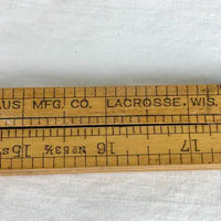 Vintage Stanley #53 1/2 Folding Ruler and Architectural Scale