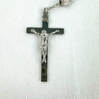 Vintage DiRoma Rosary with Sterling Silver Wedding Bell Beads