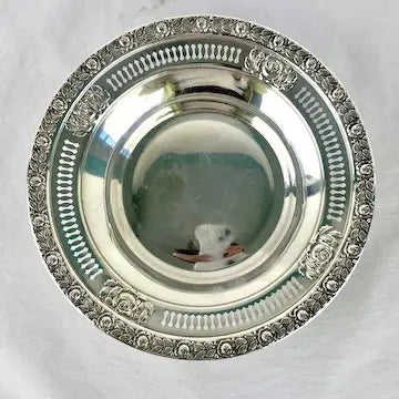 Vintage Sterling Silver Mueck-Cary Hollowware Royal Rose Bowl