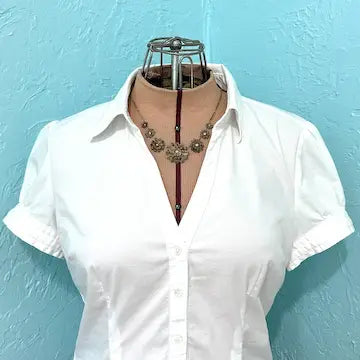 Vintage Sterling Silver Vermeil Floral Choker Necklace