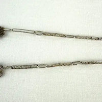 Vintage Sterling Silver Vermeil Floral Choker Necklace