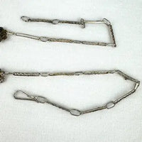 Vintage Sterling Silver Vermeil Floral Choker Necklace