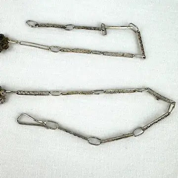 Vintage Sterling Silver Vermeil Floral Choker Necklace