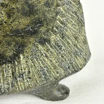 Vintage Stone Musk ox Sculpture Signed L Kootoo