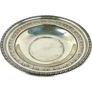 Vintage Towle Virginia Carvel Sterling Silver Shallow Bowl