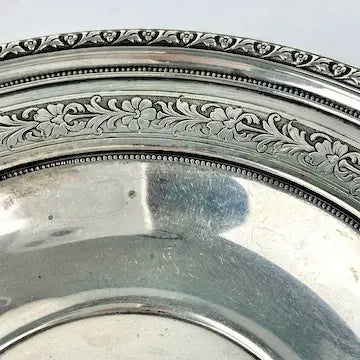 Vintage Towle Virginia Carvel Sterling Silver Shallow Bowl