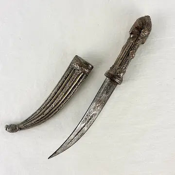 Vintage Turkish Jambiya Dagger with Sheath