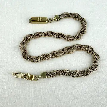 Vintage UnoAErre Italian 14k Gold Braided Bracelet