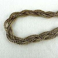 Vintage UnoAErre Italian 14k Gold Braided Bracelet