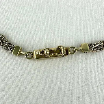 Vintage UnoAErre Italian 14k Gold Braided Bracelet