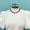 Vintage Venetian Wedding Cake Bead Necklace