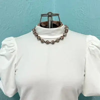 Vintage Venetian Wedding Cake Bead Necklace