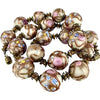Vintage Venetian Wedding Cake Bead Necklace