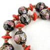 Vintage Venetian Wedding Cake Bead Necklace