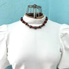 Vintage Venetian Wedding Cake Bead Necklace